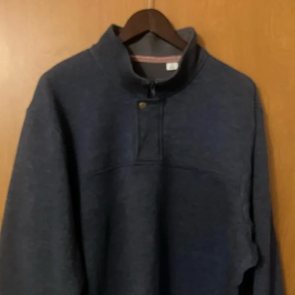 Orvis Men's Blue Quarter Zip Long Sleeve Embroider Pullover Sweatshirt Size XXL - Picture 1 of 14